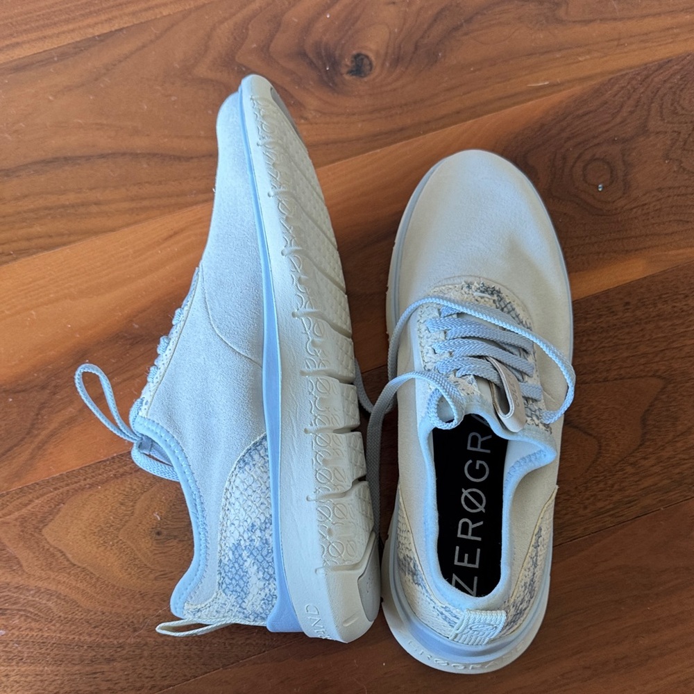 Cole Haan Sky Blue snakeskin sneakers - Picture 5 of 5